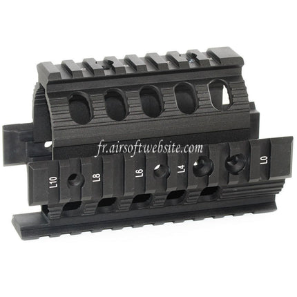 CYMA CNC Aluminum 135mm Rail de Garde-Main Convient pour Tokyo Marui D-Boys CYMA APS VFC Matrix AK74U Série AEG Fusil Airsoft Noir