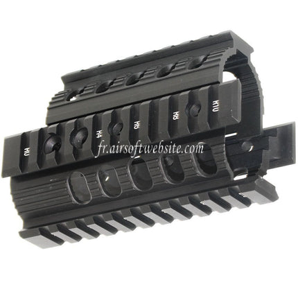 CYMA CNC Aluminum 135mm Rail de Garde-Main Convient pour Tokyo Marui D-Boys CYMA APS VFC Matrix AK74U Série AEG Fusil Airsoft Noir