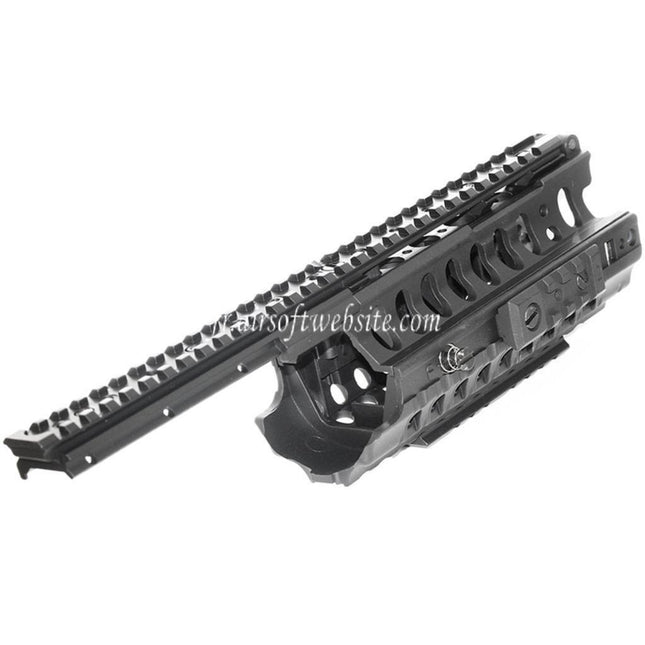 CYMA 328mm SIR System RIS Rail de Garde-Main Convient pour M4 M16 Série AEG Fusil Airsoft Noir