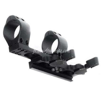 CYMA Tactical Style 30mm QD Double Ring Sight Support Dual Lunette Montage Noir