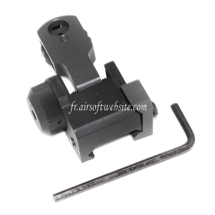 Airsoft Website MAD BUIS Style Rabattable Hausse Convient pour Standard 20mm RIS RAS Rail