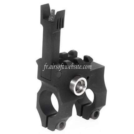 Airsoft Website Vltor Style Métal Rabattable Guidon 20mm Railed Type-B Convient pour M4 M16 AEG Fusil