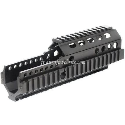 Airsoft Website 225mm 9 Pouces CNC Aluminium 4-Side Rail de Garde-Main Convient pour ARMY G&G L85 R85 AEG Fusil Noir