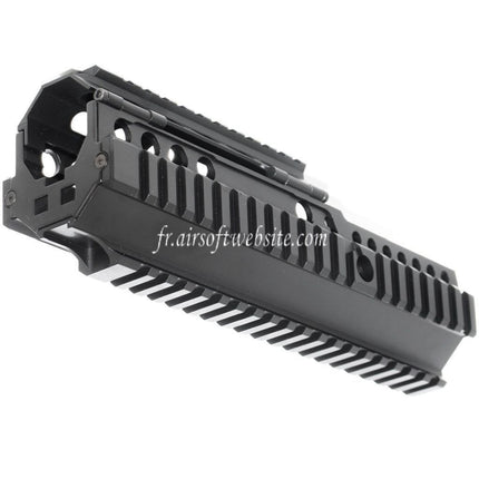 Airsoft Website 225mm 9 Pouces CNC Aluminium 4-Side Rail de Garde-Main Convient pour ARMY G&G L85 R85 AEG Fusil Noir