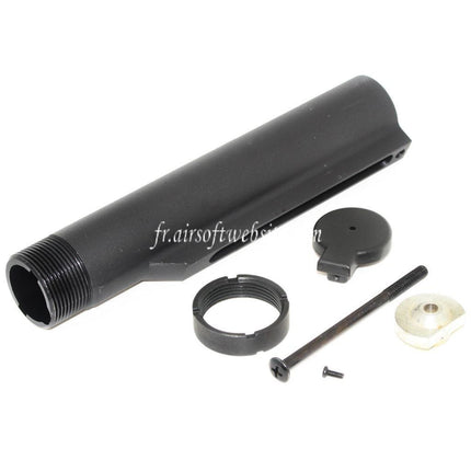 D-Boys 6-Positions Crosse Buffer Tube Convient pour M4 M16 Série AEG Fusil Airsoft Noir
