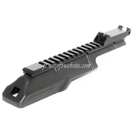 CYMA Upper Receiver Cover with 20mm Tactical Rail Sight Suitable for D-Boys JG Jing Gong Golden Eagle CYMA Tokyo Marui AKS74U Series AEG Airsoft Rifle Black