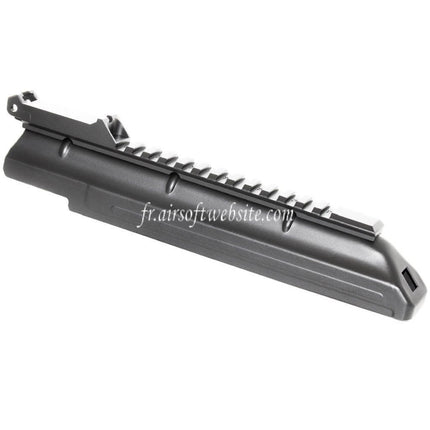 CYMA Upper Receiver Cover with 20mm Tactical Rail Sight Suitable for D-Boys JG Jing Gong Golden Eagle CYMA Tokyo Marui AKS74U Series AEG Airsoft Rifle Black