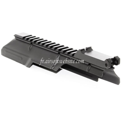CYMA Upper Receiver Cover with 20mm Tactical Rail Sight Suitable for D-Boys JG Jing Gong Golden Eagle CYMA Tokyo Marui AKS74U Series AEG Airsoft Rifle Black