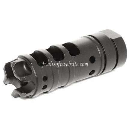 Airsoft Website 68mm Dragon AK Style Métal Frein de Bouche Cache-Flamme Convient pour -14mm CCW sens antihoraire Canon Fusil Noir