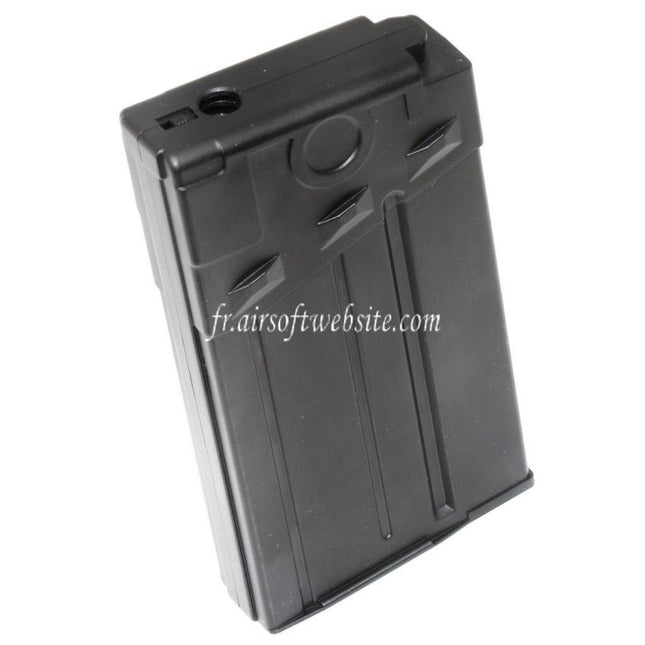 BATTLEAXE 120 Billes Plastique Mid-Cap Chargeur Convient pour Tokyo Marui G&P Matrix CYMA D-BOY Echo1 JG Classic Army ICS G&G G3 Série AEG Fusil Airsoft Noir