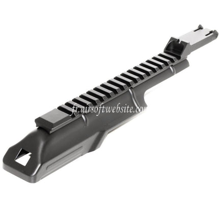 CYMA Top Cover Receiver with 20mm Tactical Rail Sight Riser Fits D-Boys Jing Gong JG Golden Eagle CYMA Tokyo Marui AK47 Series AEG Airsoft Rifle Black