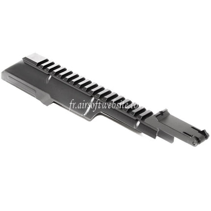 CYMA Top Cover Receiver with 20mm Tactical Rail Sight Riser Fits D-Boys Jing Gong JG Golden Eagle CYMA Tokyo Marui AK47 Series AEG Airsoft Rifle Black