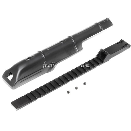 CYMA Top Cover Receiver with 20mm Tactical Rail Sight Riser Fits D-Boys Jing Gong JG Golden Eagle CYMA Tokyo Marui AK47 Series AEG Airsoft Rifle Black