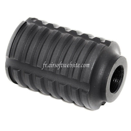 APS Type B Sound Blaster Amplifier Muzzle Frein de Bouche Convient pour -14mm CCW sens antihoraire Canon Fusil Airsoft Noir