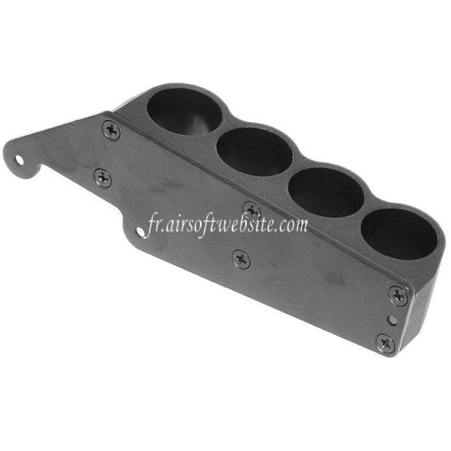 CYMA 4 Cartouche Collecteur Sac Métal Carrier Convient pour CYMA Tokyo Marui M870 Shotgun Airsoft