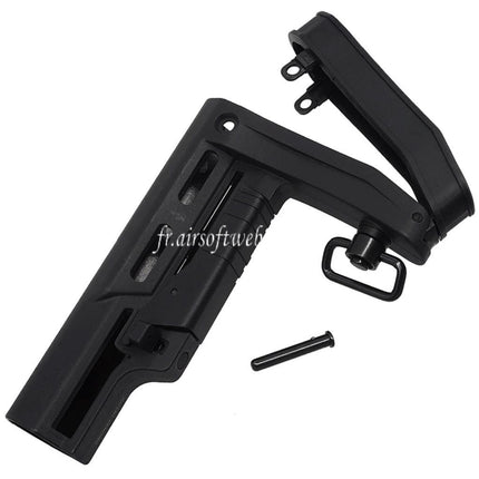 APS RS-2 Retractable Stock Suitable for M4 M16 Series AEG Airsoft Rifles Black