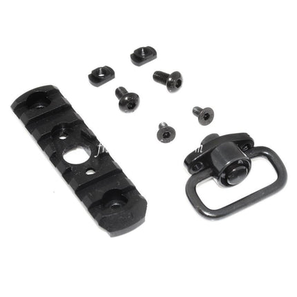APS 7-Slots MIL-STD 1913 Rail M-LOK Rail Segment Plaque avec QD Sangle Pivot