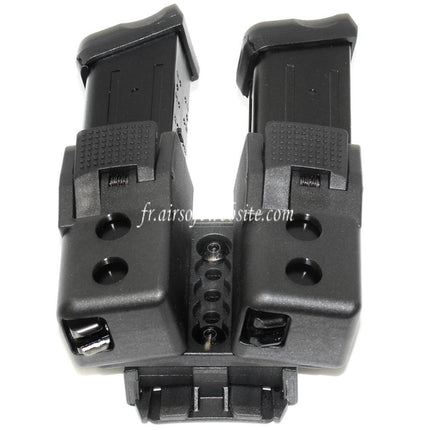 APS Quantum Mechanics Verrouillable Double Chargeur Poche Convient pour G17 / G18C / G19 / G22 / G23 / G24 / G34 / G35 G-Série GBB Chargeur
