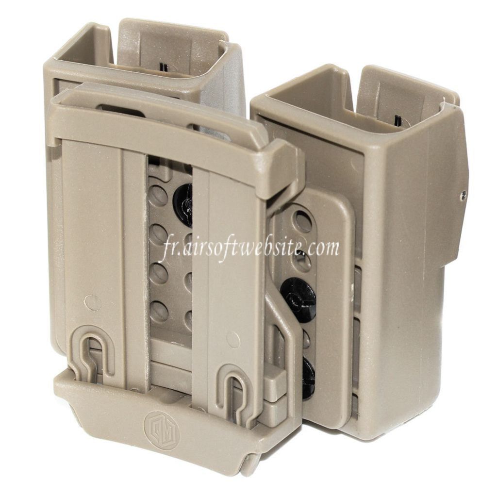 APS Quantum Mechanics Verrouillable Double Chargeur Poche Convient pour G17 / G18C / G19 / G22 / G23 / G24 / G34 / G35 G-Série GBB Chargeur