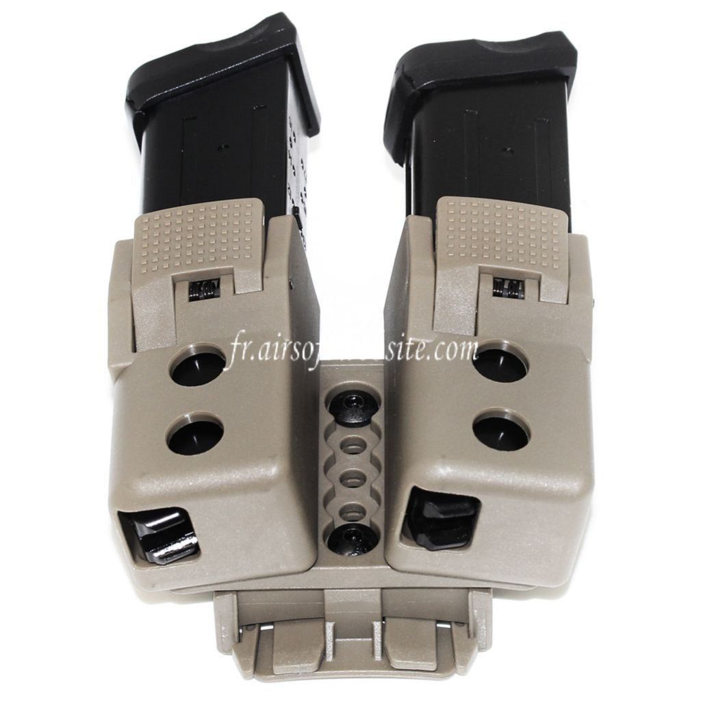 APS Quantum Mechanics Verrouillable Double Chargeur Poche Convient pour G17 / G18C / G19 / G22 / G23 / G24 / G34 / G35 G-Série GBB Chargeur