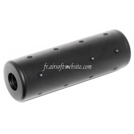 5KU 102mm Aluminium Stubby Silencieux Canon Extension Tube Convient pour -14mm CCW sens antihoraire Canon Fusil Airsoft Noir
