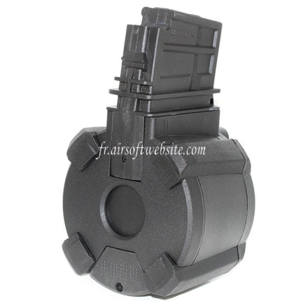 BATTLEAXE 1400 Billes Électrique Chargeur Tambour Convient pour G36 Série AEG Fusil Airsoft