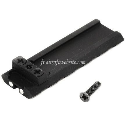 APS 5-Slot Picatinny 20mm Adapt Rail Sight Fits APS WE AW Tokyo Marui G17 G18C Series GBB Airsoft Pistol Black