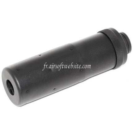Airsoft Website 4.5 Inch MK23 Style Silencer Barrel Extension Tube Fits -14mm CCW Counter-clockwise Rifle Barrel Black