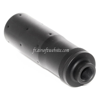 Airsoft Website 4.5 Inch MK23 Style Silencer Barrel Extension Tube Fits -14mm CCW Counter-clockwise Rifle Barrel Black