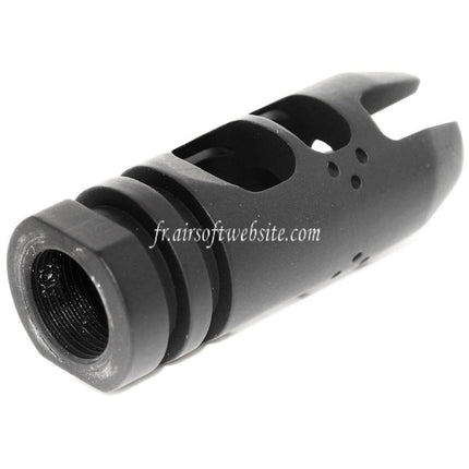 APS EMG Falkor Defense VG6 Epsilon Frein de Bouche Cache-Flamme Convient pour -14mm CCW sens antihoraire Canon Fusil Airsoft Noir