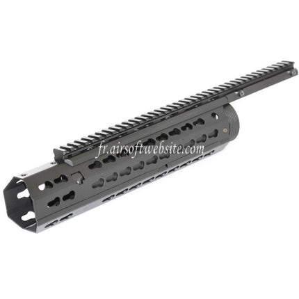 CYMA Keymod Modular Rail de Garde-Main Convient pour CYMA CM079 Tokyo Marui M4 Série AEG Fusil Airsoft Noir