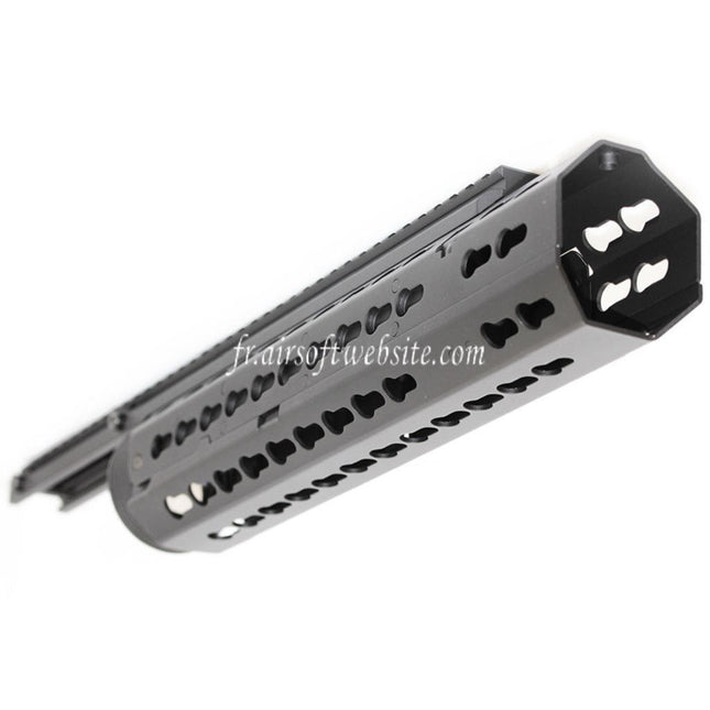 CYMA Keymod Modular Rail de Garde-Main Convient pour CYMA CM079 Tokyo Marui M4 Série AEG Fusil Airsoft Noir