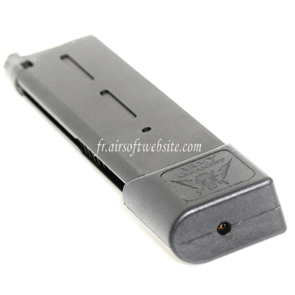 ARMY ARMAMENT 26 Billes Gaz Chargeur Extended Long Type Convient pour KWC KJ Works DOUBLE BELL E&C Tokyo Marui 1911 Série GBB Pistolet Airsoft Noir