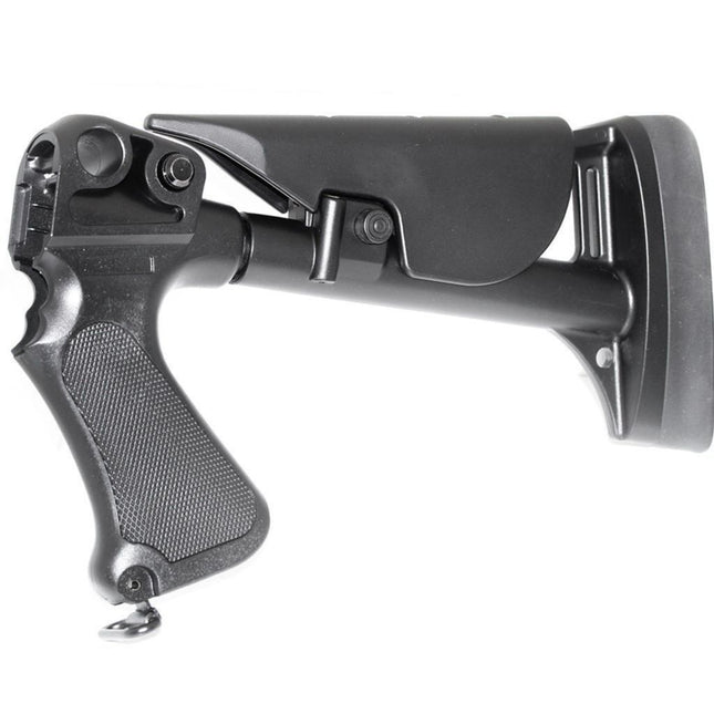 CYMA Rétractable Crosse avec Plastique Poignée Convient pour CYMA M870 Série Shotgun Airsoft Noir