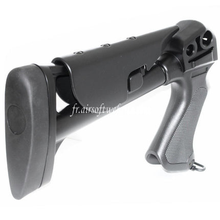 CYMA Rétractable Crosse avec Plastique Poignée Convient pour CYMA M870 Série Shotgun Airsoft Noir