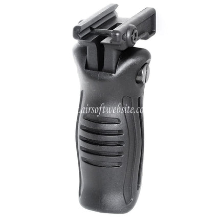 Airsoft Website Polymer Folding Tactical RIS Vertical Front Grip Suitable for 20mm Rail System Black