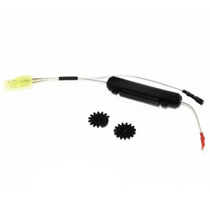 APS Quick Change Spring System Ambidextrous Silver Edge Extreme 8mm German Bearing V2 Version 2 Vitesse Boîte Convient pour M4 M16 Série AEG EBB Fusil Airsoft Arrière Câblage