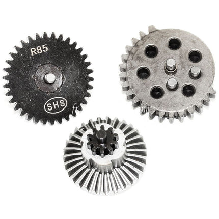 SHS CNC Verstärktes Stahlzahnradset passend für ARMY ARMAMENT R85 AEG Gearbox Airsoft Gewehr