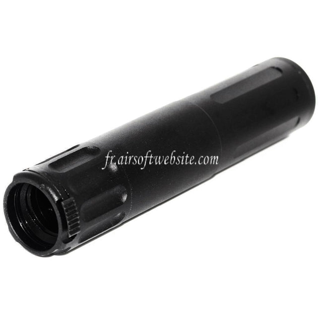 Airsoft Website 170mm Aluminium SR5 Style Déverrouillage Rapide QD Silencieux Canon Extension Tube Convient pour AAC Frein de Bouche Fusil Noir
