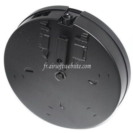 CYMA 450 BBs Hi-Cap Trommelmagazin Passend für CYMA Tokyo Marui King Arms Thompson M1A1 Serie SMG AEG Airsoft Gewehr Schwarz