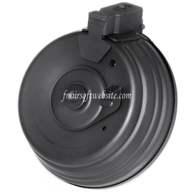 CYMA 2500 Billes Sheet Steel Wired & Contrôle du son Électrique Chargeur Tambour avec EU 220v Plug Charger Convient pour AK Série AEG Fusil Airsoft Noir