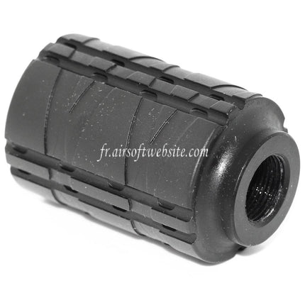 APS Type A Sound Blaster Amplifier Muzzle Frein de Bouche Convient pour -14mm CCW sens antihoraire Canon Fusil Airsoft Noir