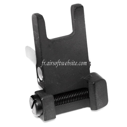 Airsoft Website KAC Style 300M Metal Flip-Up Front Sight Fits MK18 MOD-1 M4 M16 AEG Rifle Black/Silver