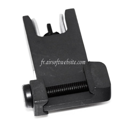 Airsoft Website KAC Style 300M Metal Flip-Up Front Sight Fits MK18 MOD-1 M4 M16 AEG Rifle Black/Silver