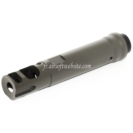Airsoft Website 122mm M40A5 Type Frein de Bouche Cache-Flamme Convient pour -14mm CCW sens antihoraire Canon Fusil