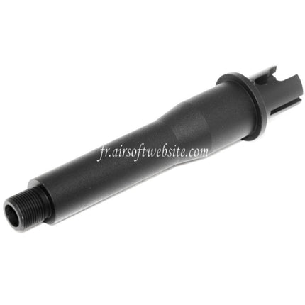 Airsoft Website 5/5.5 Pouces 126mm/139mm Aluminium Court Canon Extérieur Conjunction Tube -14mm CCW sens antihoraire AEG Noir