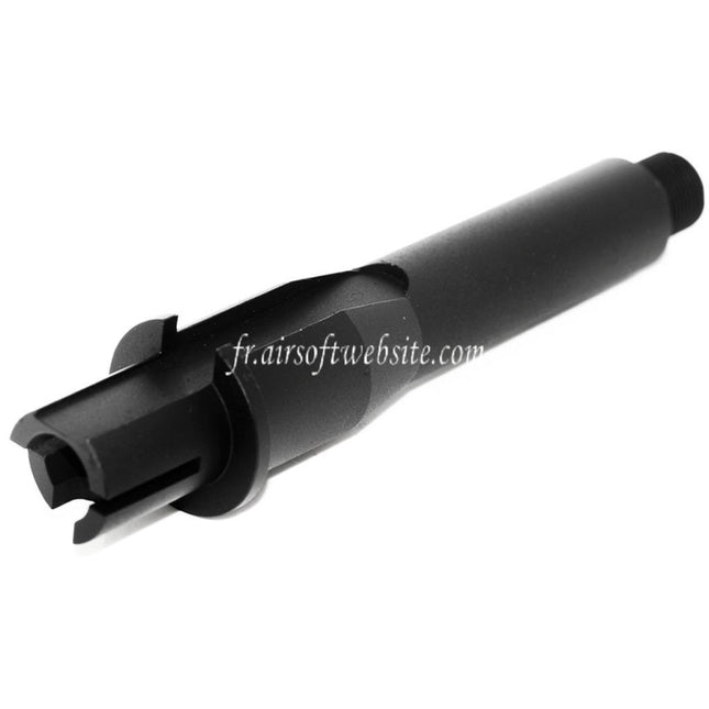 Airsoft Website 5/5.5 Pouces 126mm/139mm Aluminium Court Canon Extérieur Conjunction Tube -14mm CCW sens antihoraire AEG Noir
