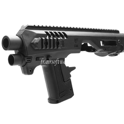 CAA Roni Pistolet Carabine Conversion Kit Convient pour KSC VFC Umarex Tokyo Marui G17 G18C G19 G23F Série GBB Pistolet Airsoft