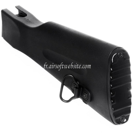 CYMA Léger Fixed Crosse Convient pour Tokyo Marui AK74 Série AEG Fusil Airsoft Noir