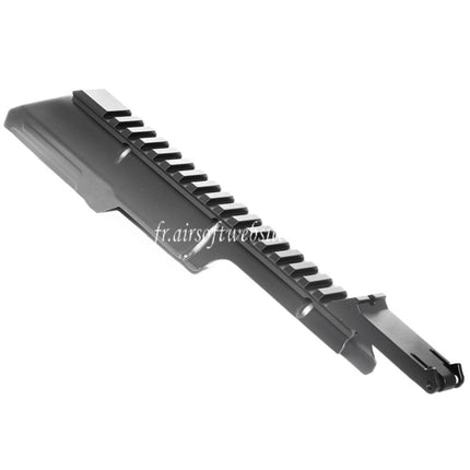 Airsoft Website 288mm Obere Gehäuseabdeckung mit 20mm taktischer Schiene Visier Passend für CYMA Tokyo Marui AKS74U Serie AEG Gewehr Schwarz